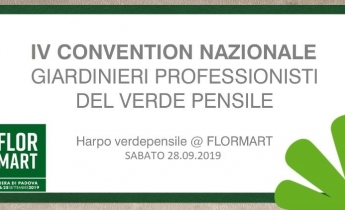 IV Convention Nazionale Giardinieri Professionisti del Verde Pensile | Padova Fiere, 28/09/19