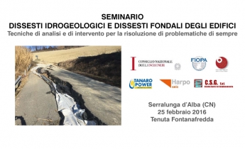 Seminario Cuneo | Harpo spa | seic geotecnica