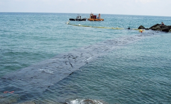 Realizzazione sbarramento temporaneo mediante l'impiego di Geotubi